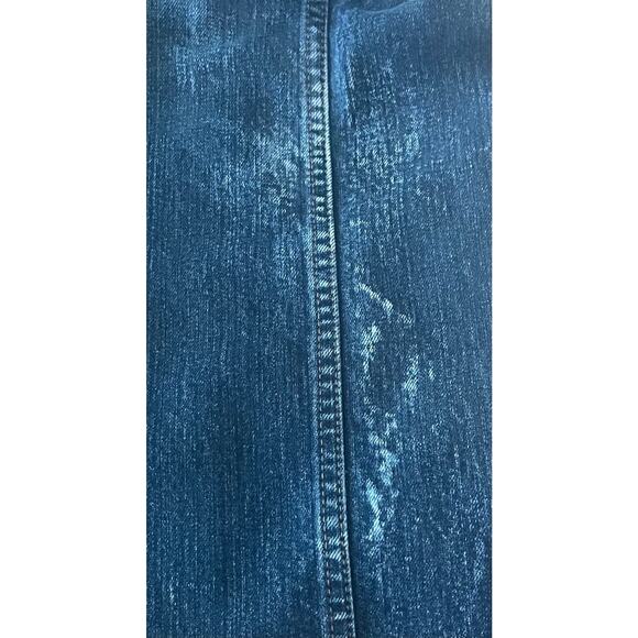 ARIAT REBAR M5 STRAIGHT SLIM HI-RISE DISTRESSED JEANS, MENS, 35X32, DENIM BLUE - Picture 9 of 12